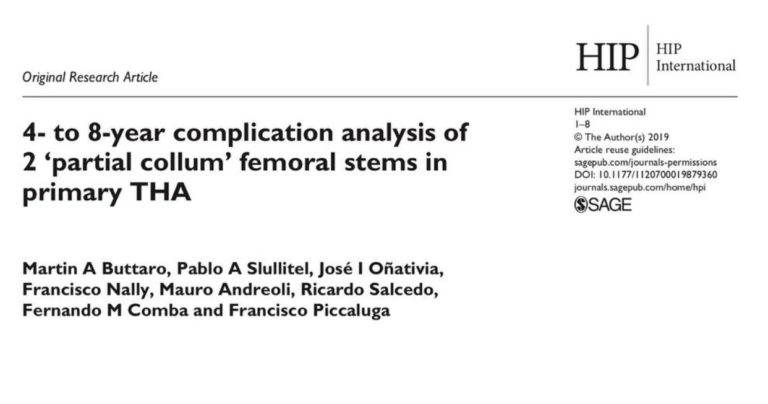 4- to 8-year complication analysis of 2 ‘partial collum’ femoral stems in primary THA